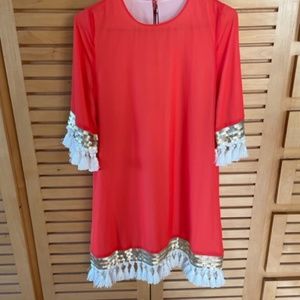 Mestiza New York Shimmy Shimmy Tassel Dress